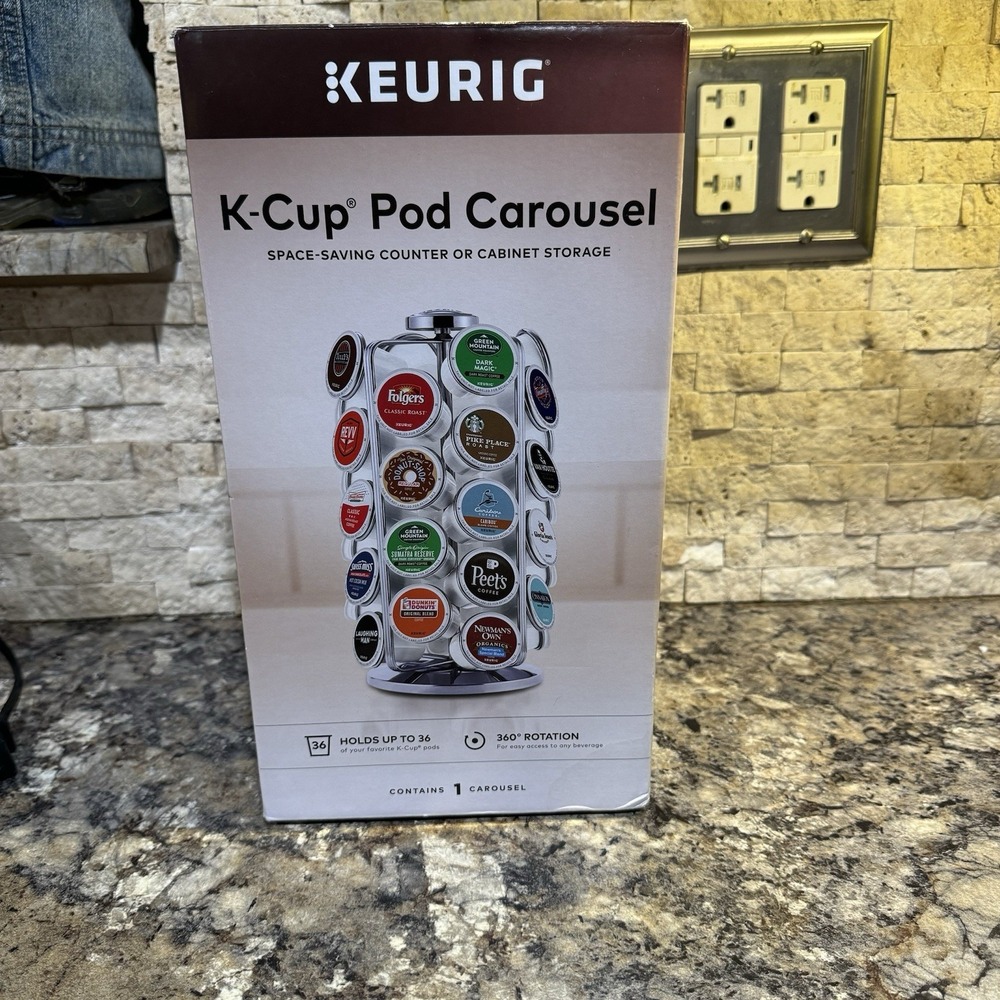 Keurig Storage Carousel, Coffee‎ Pod Storage, Holds up to 36 Keurig K-Cup Pods,